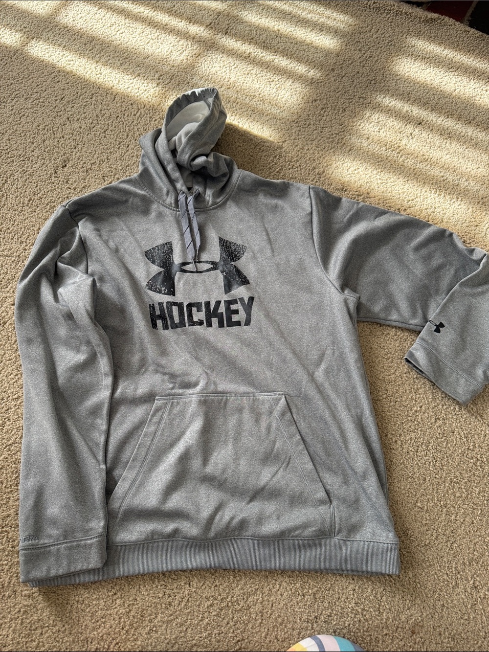 Under Armour Gray Hockey Pullover Hoodie
